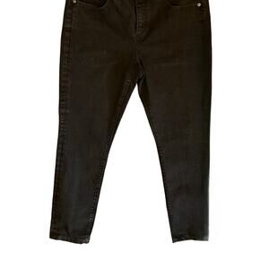 Loft Skinny Jeans Size 10 Black Slim Pockets Modern Skinny Stretch Mid Rise W30